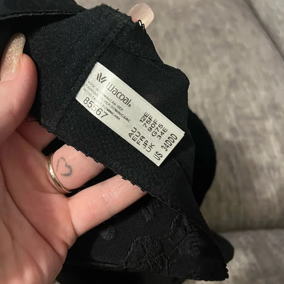 Wacoal 85567 Awareness Black Underwire Bra Size 34DDD NWOT - Picture 5 of 8